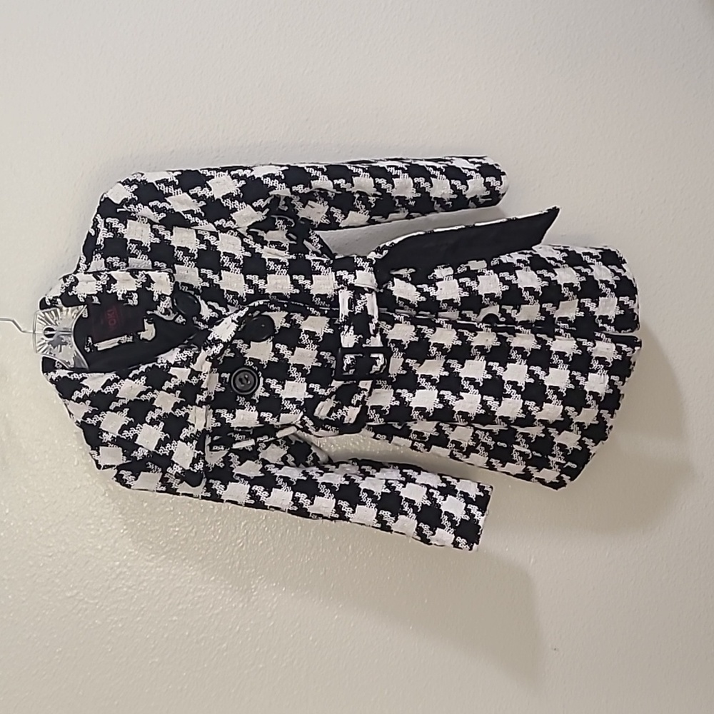 Big Kids Houndstooth Winter Coat